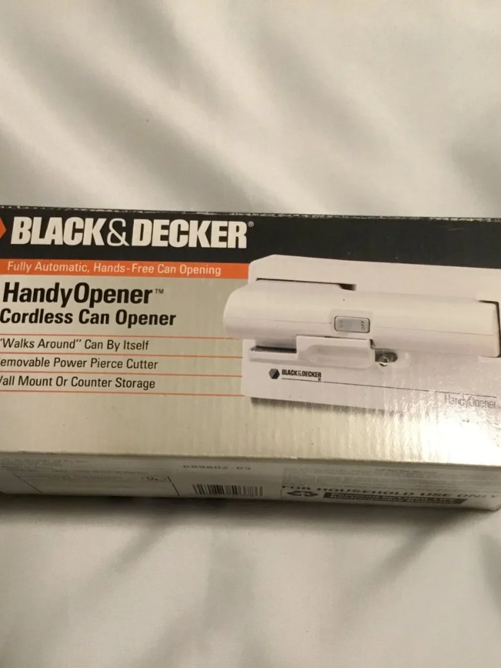 Black & Decker Handy Opener Cordless Can Opener KEC160B Vintage Spacemaker NIB